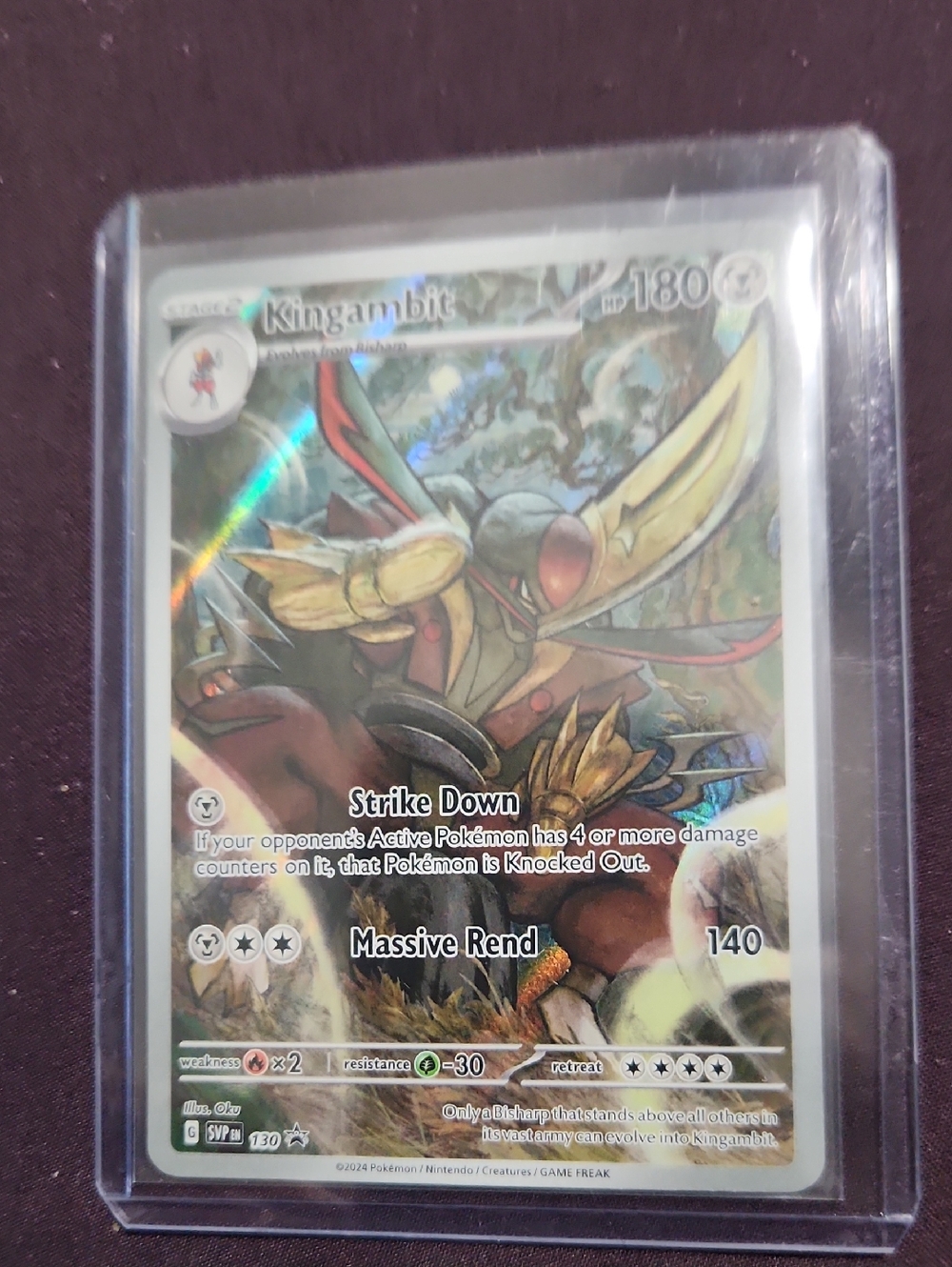 Kingambit 130 Sv: Scarlet & Violet Promo Cards Holo Illustration Rare Pokemon NM